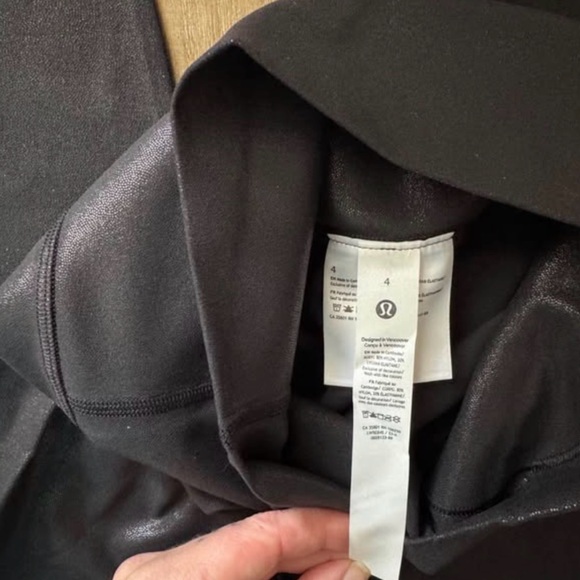 Lululemon Athletica Shimmering Charcoal Leggings - Picture 4 of 4